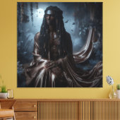 God van de maan Selukar Canvas Afdruk (Insitu (Woonkamer))