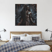 God van de Nacht: Nyoroan Canvas Afdruk (Insitu (Slaapkamer))