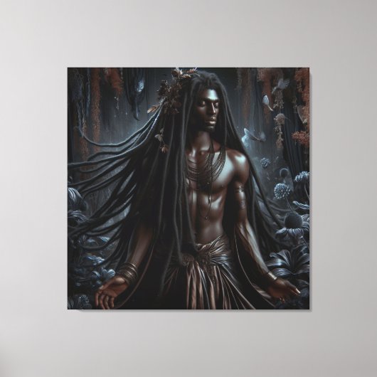 God van de Nacht: Nyoroan Canvas Afdruk (Voorkant)