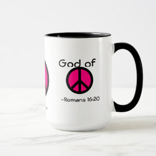 God van de Vrede teken gotGod316.com Mok