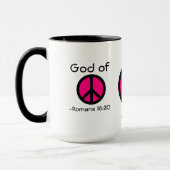 God van de Vrede teken gotGod316.com Mok (Links)