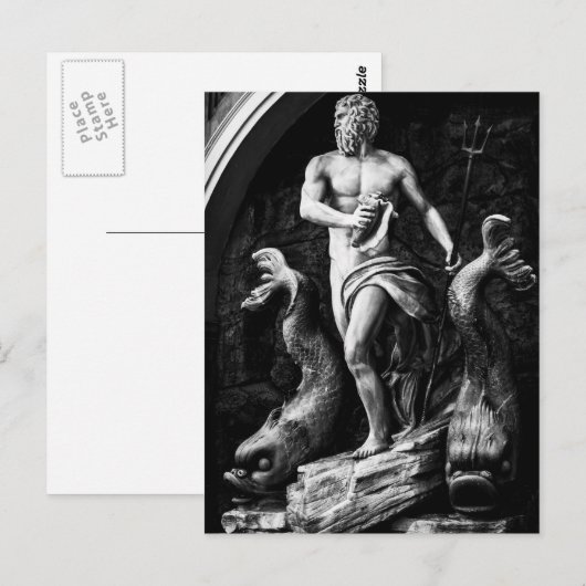 God van de Zee - Briefkaart (Voorkant / Achterkant)