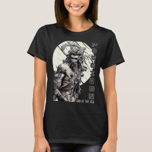 God van het Zee Poseidon Oude Griekse mythologie T-shirt