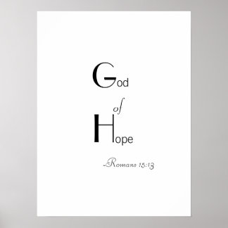 God van Hoop Poster