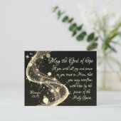 God van hoop, Romeinen 15:13 Bijbelvers, Kerstmis Feestdagenkaart (Staand voorkant)