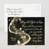 God van hoop, Romeinen 15:13 Bijbelvers, Kerstmis Feestdagenkaart (Voorkant / Achterkant)