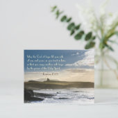 God van hoop, Romeinen 15:13 Bijbelverse, Ierse ku Briefkaart (Staand voorkant)