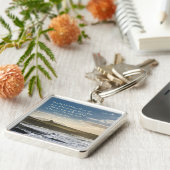 God van hoop, Romeinen 15:13 Bijbelverse, Ierse ku Sleutelhanger (Zijkant)