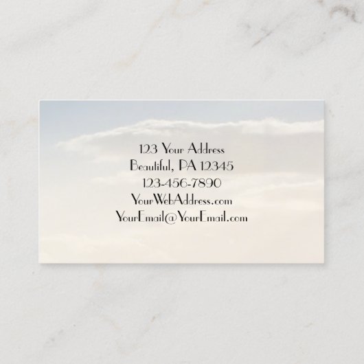 God van hoop, Romeinen 15:13 Bijbelverse, Ierse ku Visitekaartje (Achterkant)