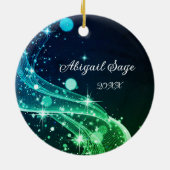 God van hoop, Romeinen 15:13 Bijbelverse, Kerstmis Keramisch Ornament (Achterkant)