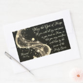 God van hoop, Romeinen 15:13 Bijbelverse, Kerstmis Rechthoekige Sticker (Envelop)