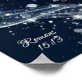 God van hoop, Romeinen 15:13 Bijbelverse. Poster (Hoek)