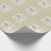 God van hoop vult u met vreugde en vrede cadeaupapier (Hoek)