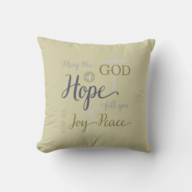 God van hoop vult u met vreugde en vrede kussen (Voorkant)