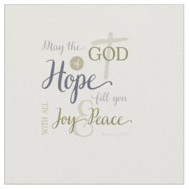 God van hoop vult u met vreugde en vrede stof