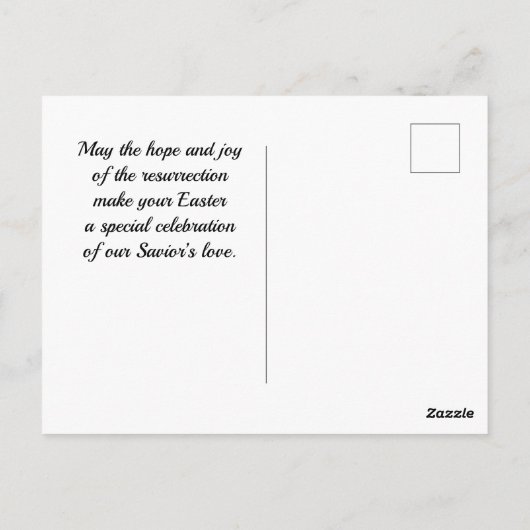 God van Hope Cherry Blossom Briefkaart (Achterkant)