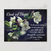 God van Hope Cherry Blossom Briefkaart (Voorkant)