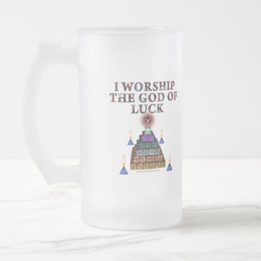 God van Luck Matglas Bierpul (Links)