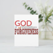 God van vergeving briefkaart (Staand voorkant)
