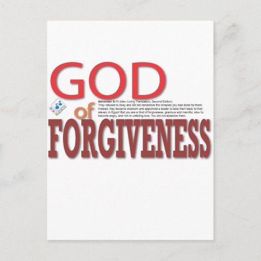 God van vergeving briefkaart (Voorkant)