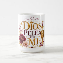 God vecht mijn gevechten Christelijke mok
