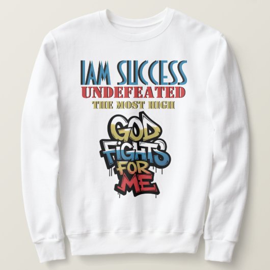GOD VECHT VOOR MIJ TRUI (Design voorkant)