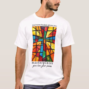 God verandert gebroken stukken in meesterwerken di t-shirt