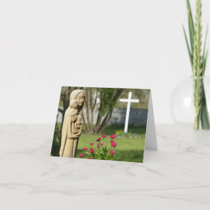 God verbergt geloof en liefde bedankkaart