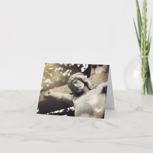 God verbergt geloof en liefde bedankkaart (Voorkant)