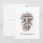 God vergeef ons altijd briefkaart (Voorkant / Achterkant)