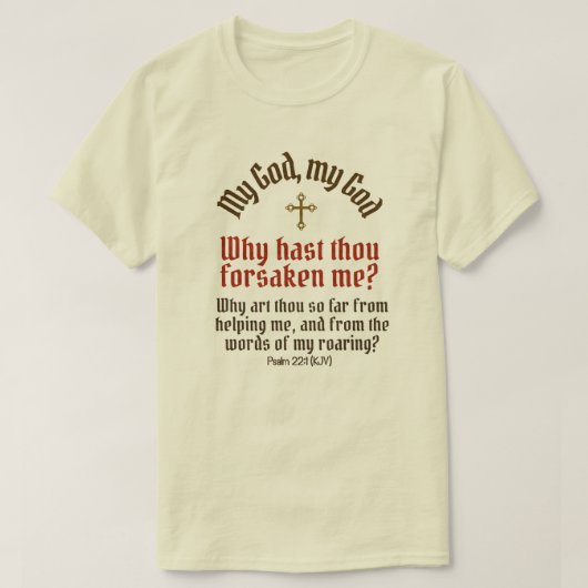 God vergeet mij (tot 6x & meer stijlen) - t-shirt (Design voorkant)