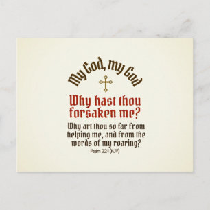 God vergeten mij - Briefkaart / RSVP / Uitnodiging