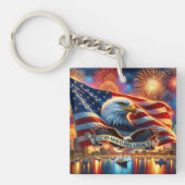 God vergoten Zijn genade Sleutelhanger - Trouwe US (Voorkant)