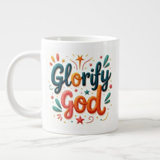 God verheerlijken grote koffiekop (Links)
