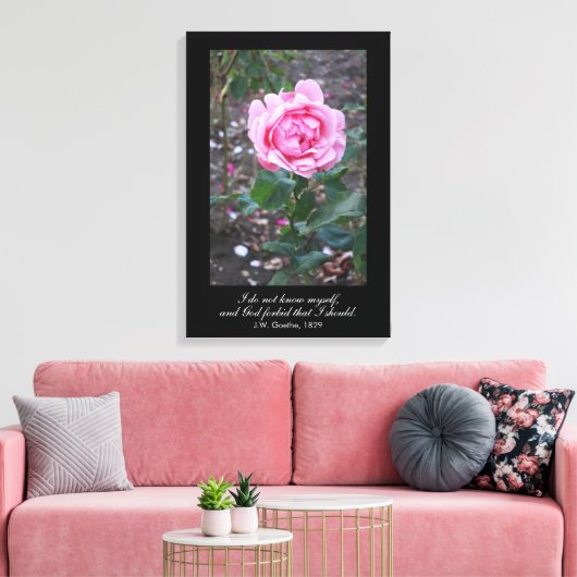 God verhoede dat ik mezelf zou moeten weten - Goet Canvas Afdruk (Insitu (Woonkamer))