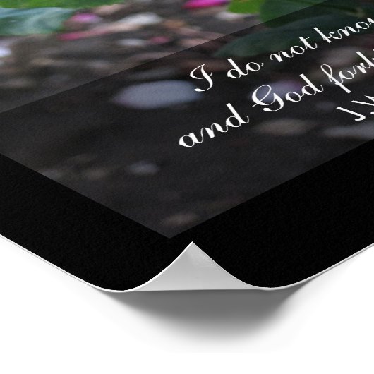 God verhoede dat ik mezelf zou moeten weten - Goet Poster (Hoek)