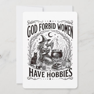 God Verhoede Dat Vrouwen Hobby's Hebben Feministis Kaart