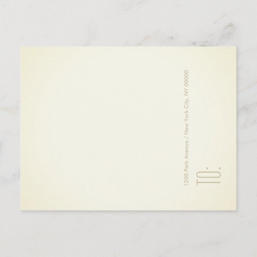 God Verlaten Mij - Ansichtkaart / RSVP / Uitnodigi Uitnodiging Briefkaart (Achterkant)