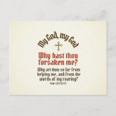 God Verlaten Mij - Ansichtkaart / RSVP / Uitnodigi Uitnodiging Briefkaart (Voorkant)