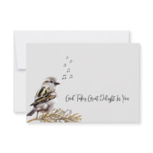 God verrukt u in Schattigee Vogelbriefje Kaart