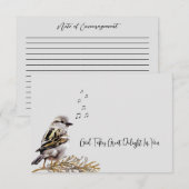 God verrukt u in Schattigee Vogelbriefje Kaart Notitiekaartje (Voorkant / Achterkant)