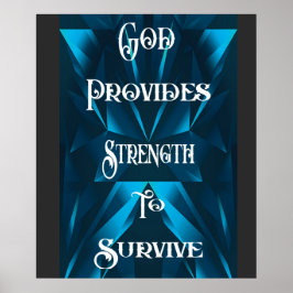 God verstrekt poster