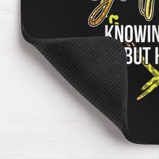 God.Vertrouwen weet dat ik niet kan, maar hij kan  Muismat (Hoek)