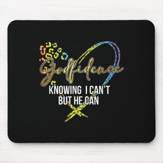 God.Vertrouwen weet dat ik niet kan, maar hij kan Muismat (Voorkant)
