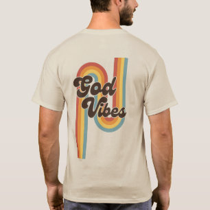 God vibes retro geloof Christelijk T-shirt
