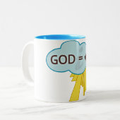 God = Vierkante wortel van -1 Mok (Voorkant links)