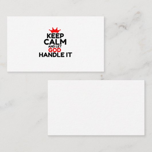 GOD VISITEKAARTJE (Voorkant / Achterkant)