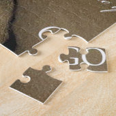 GOD-voetafdruk in zand Legpuzzel (Zijkant)