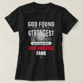 God vond de sterkste Jose Ramirez Fans Funny Ba T-shirt (Design voorkant)