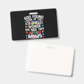 God vond een aantal sterkste vrouwen in shirt auti badge (Front & Back)